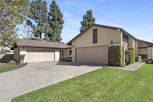 driveway of Orange County duplex